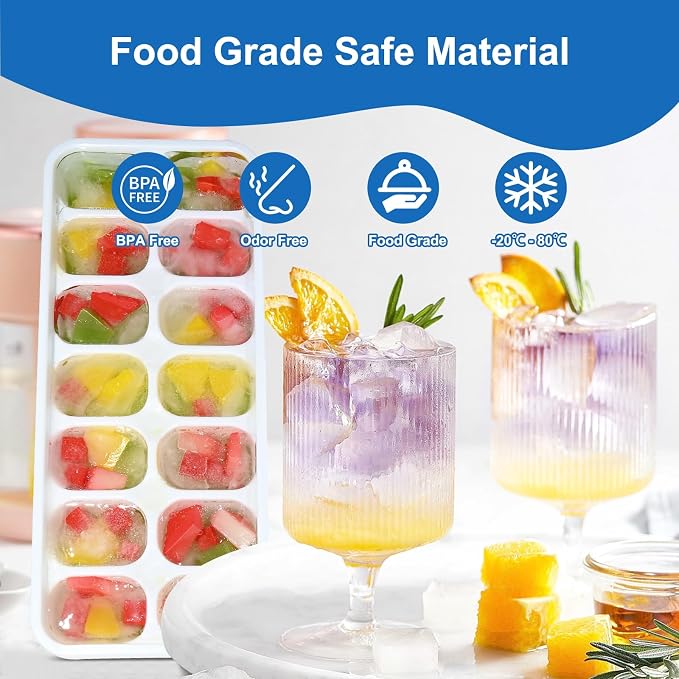 Ice Cube Tray, Ice Cube Trays for Freezer 6 Pack - Image 3