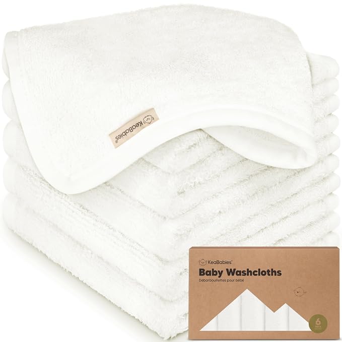 6-Pack Baby Washcloths by KeaBabies