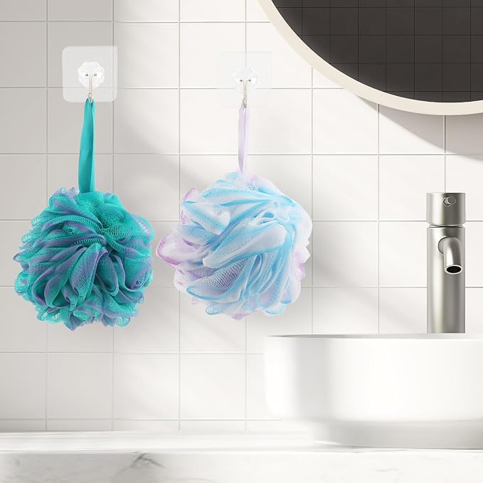 Fu Store Loofah Sponge Shower Loofahs 80g Bath Sponges Mesh Balls 4 Colors Body - Image 5