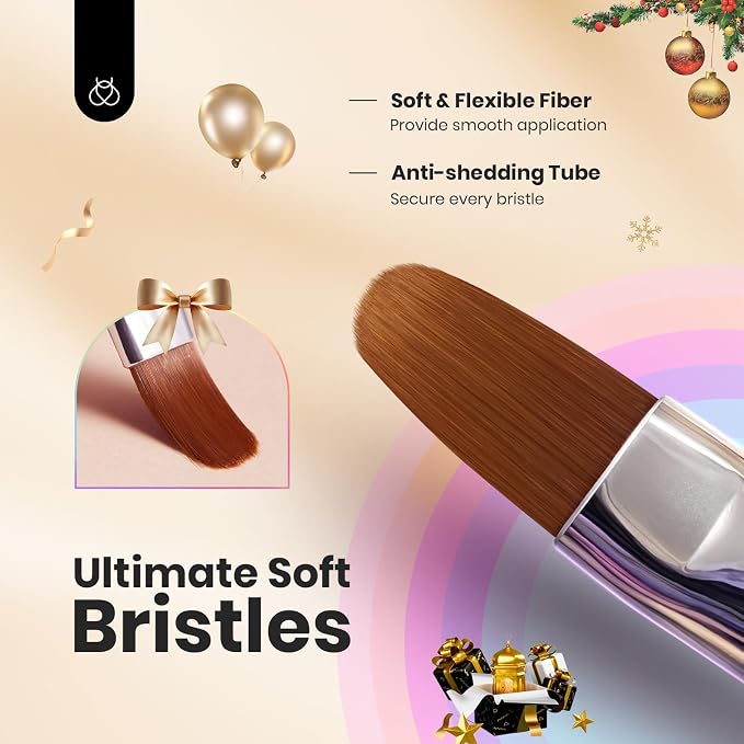 Beetles Gel Polish Nail Art Brushes, Wood Alloy Handle, Dotting Pen Clean Up - Image 5