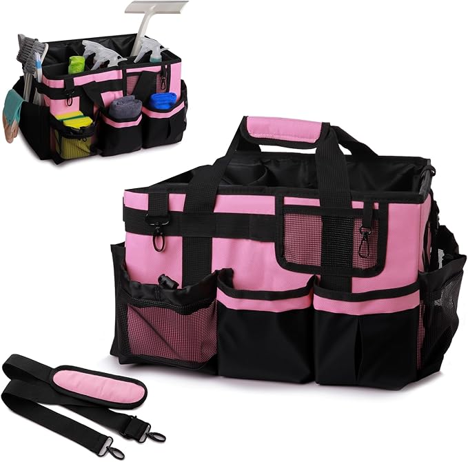 Large Cleaning Caddy Bag with Built-in Support Board, Wearable Cleaning by Unknown