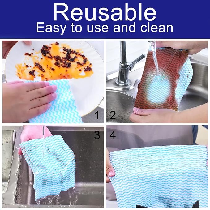 Disposable Dish Cloth and Cleaning Handi Wipes, Bathroom and Windows - Image 5