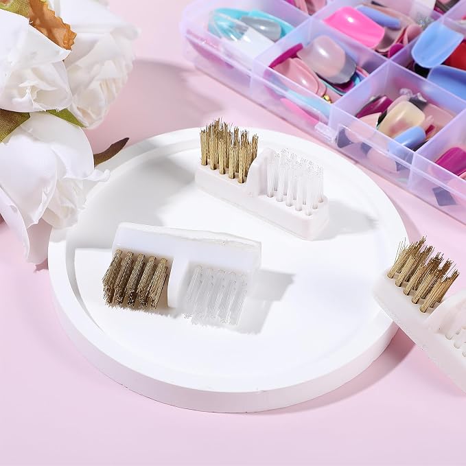4 Pcs Nail Drill Wire Cleaner Brush Nail Art Cleaning Tool Manicure Wire Drill - Image 6