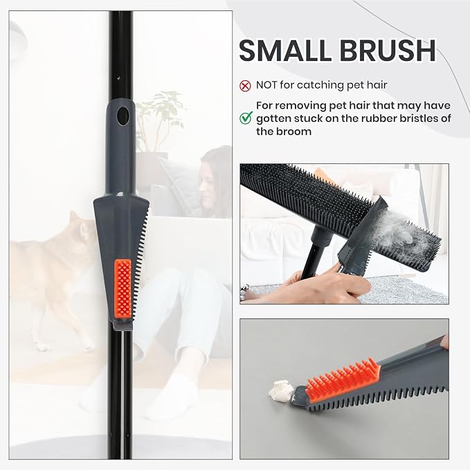 MAVRIZ Pet Hair Removal Broom on Carpet, Rubber Broom - Image 7
