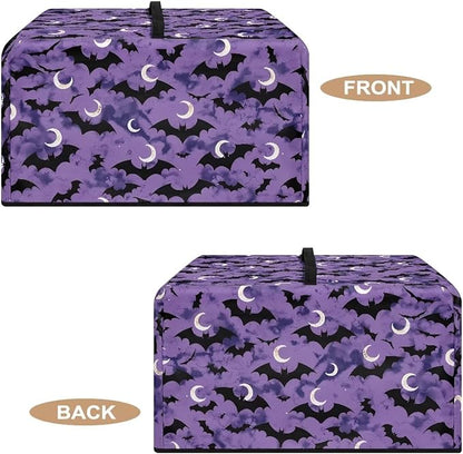 Microwave Oven Cover, Halloween Bat Heat-Resistant Waterproof Toaster Oven Dust Cover Universal for Most Microwaves Ovens Greaseproof Anti-Scratch Microwave Dust Covers