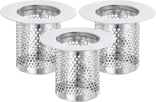 uxcell 3 Pack Shower Drain Strainer, Fit Hole Size from 1.57" to 2.56" by uxcell