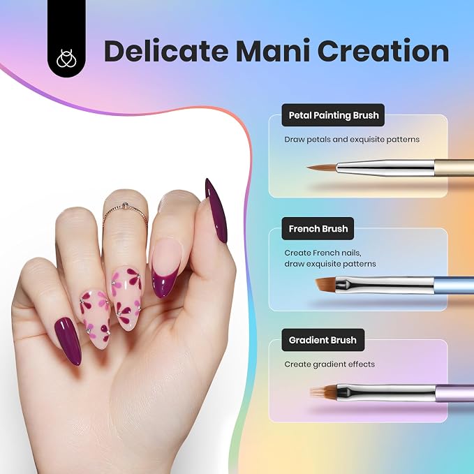 Beetles Gel Nail Art Brushes, DIY Manicure Tools Gift - Image 4
