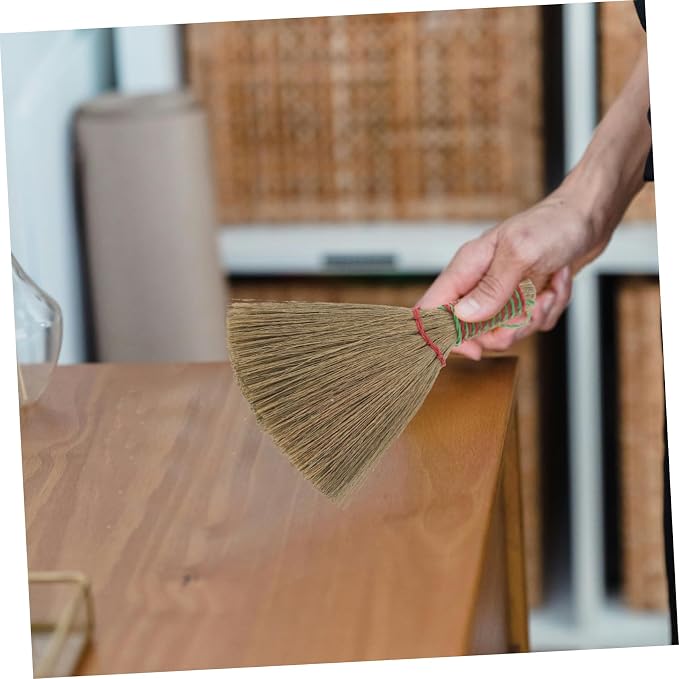 OUNONA Natural Corn Broom with Handle Small Whisk Broom - Image 8