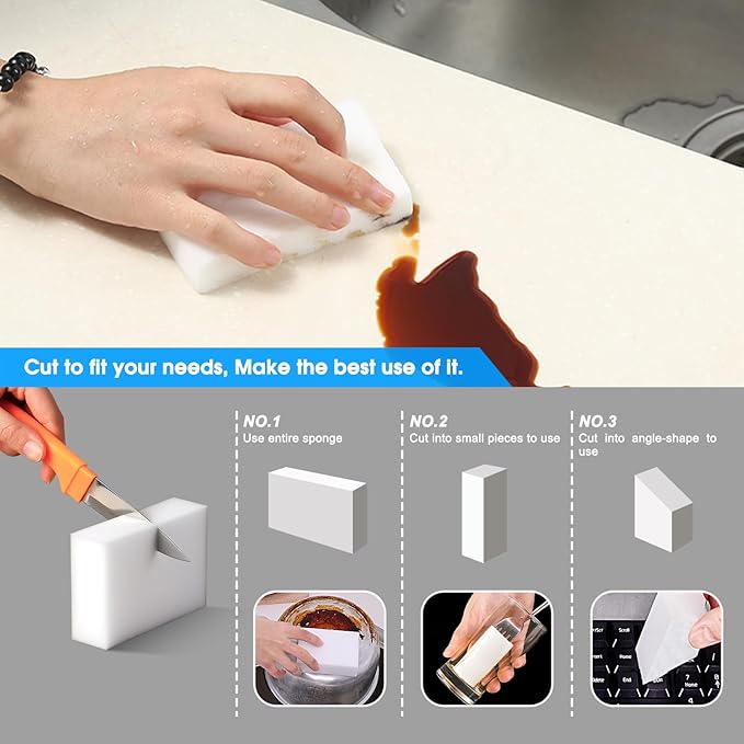25pack Melamine Sponges for Multi-Purpose Cleaning - Image 5
