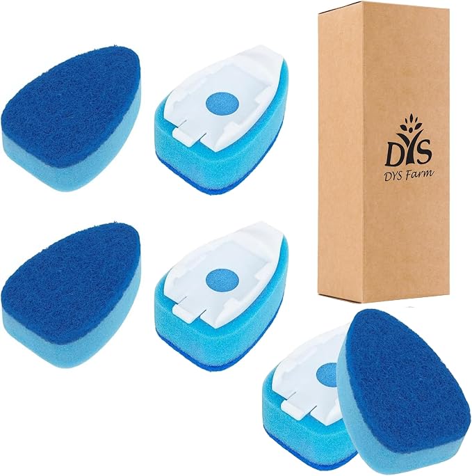 Dish Wand Sponge Refills, 6 Sponges Replacement Heads DishWand Non Scratch by DYSFarm