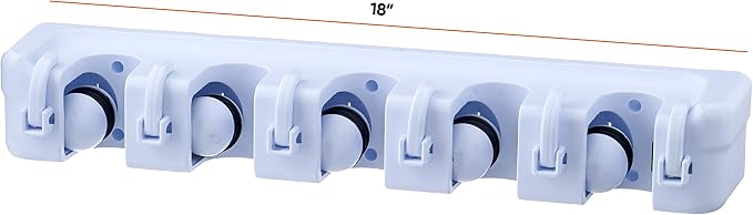 Superior 5 Slot Mop and Broom Organizer - Image 4