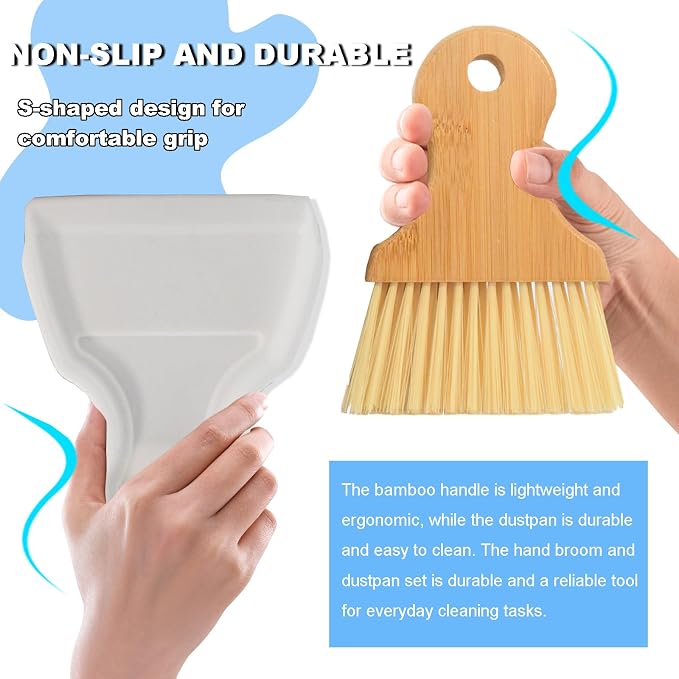 Mini Broom and Dustpan Set Portable Hand Broom - Image 5