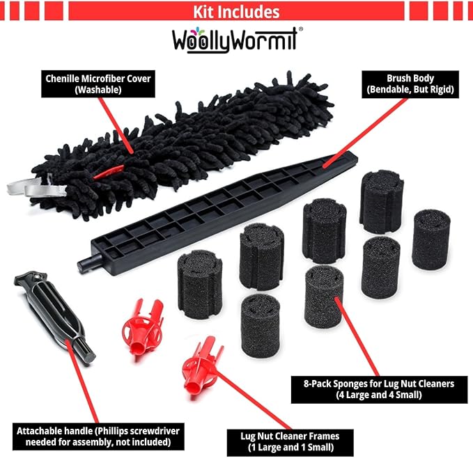 Wheel Cleaning Brush Car Detailing Kit - Image 8