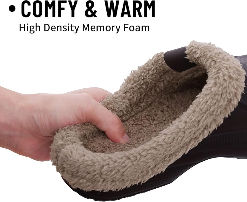 Beslip Classic Fur Lined Clogs Waterproof Winter Fuzzy Slippers - Image 3