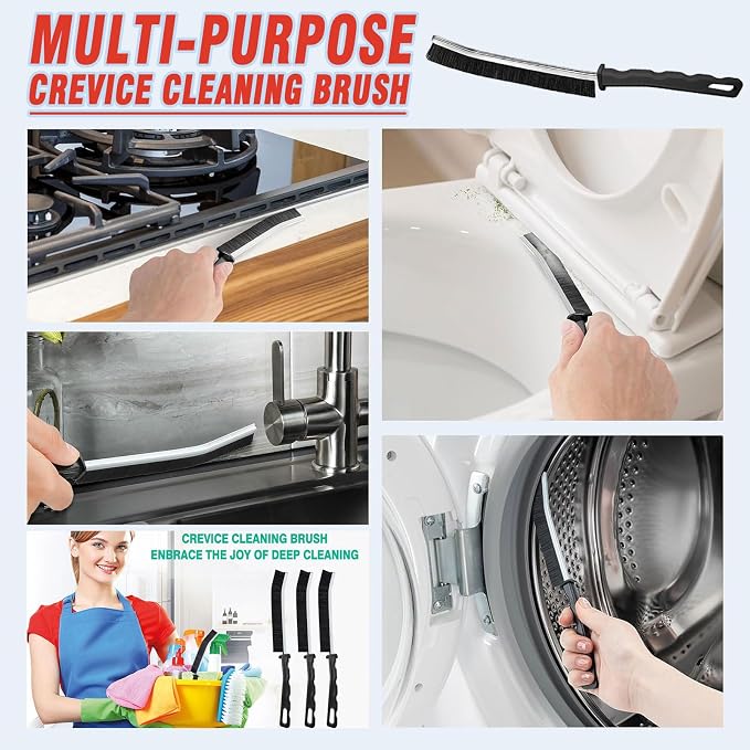 Crevice Cleaning Brush Set, Tight Spaces & More - Image 4