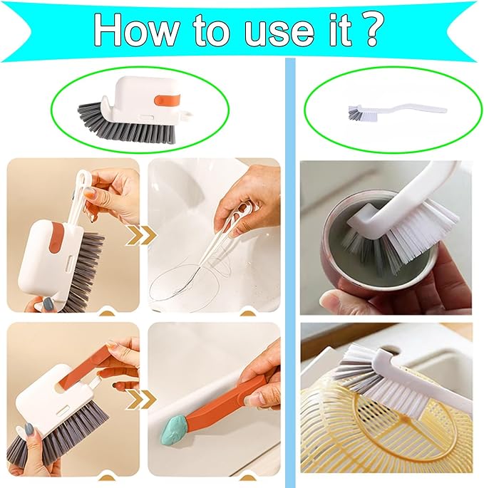 13pcs Window Groove Cleaning Brush Kit, Magic Window Track Cleaner, Crevice - Image 5