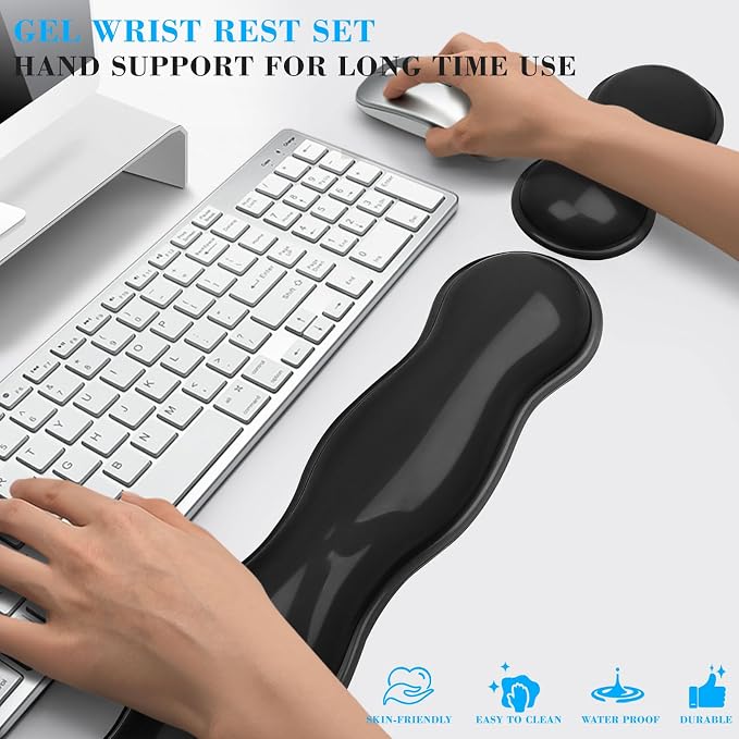 Gel Wrist Rest for Keyboard and Mouse, Wrist Rest for Keyboard, Mouse Wrist - Image 6