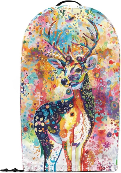 Colorful Deer Blender Dust Cover with Drawstring Stand Mixer or Coffee Maker Cover Anti Fingerprint Polyester Appliance for Home Vibrant Kitchen Decor