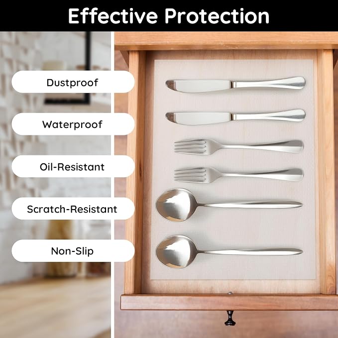 Kitchen Cabinet Liner, 11.8" W x 39" L x 0.03" T, Drawer Liners - Image 5