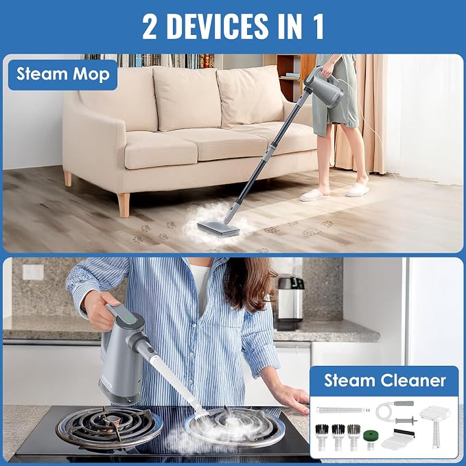 FEPPO Steam Mop & Handheld Steam Cleaner - Image 2