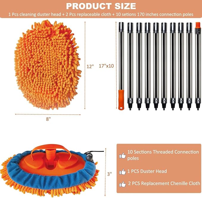 Wall Cleaner, Max 13 Ft+ Wall Mop - Image 2