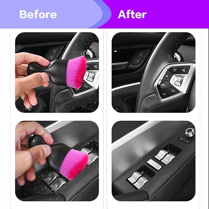 Car Interior Detailing Brush, Soft Bristle Cleaning Brush Car Detailing Brush - Image 6
