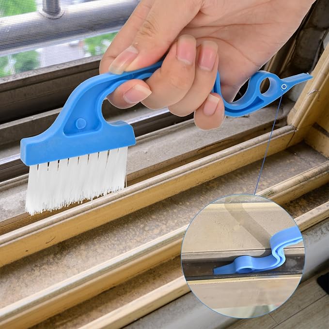 7Pcs Crevice Cleaning Brush, Home Kitchen Bathroom Window Faucets - Image 2