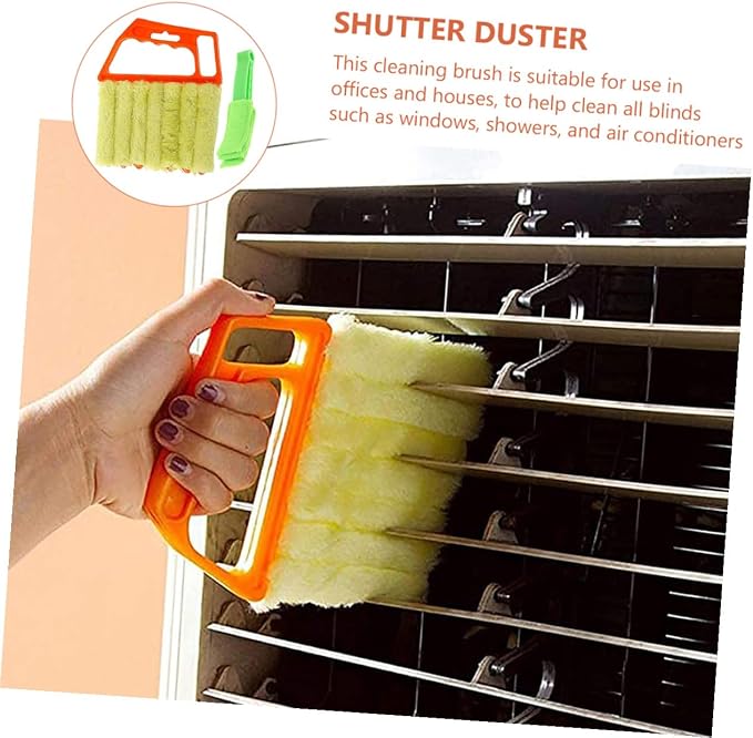 7-Finger and 3-Finger Blinds Cleaning Brushes 2pcs, Sturdy Window Shutter Brush - Image 4