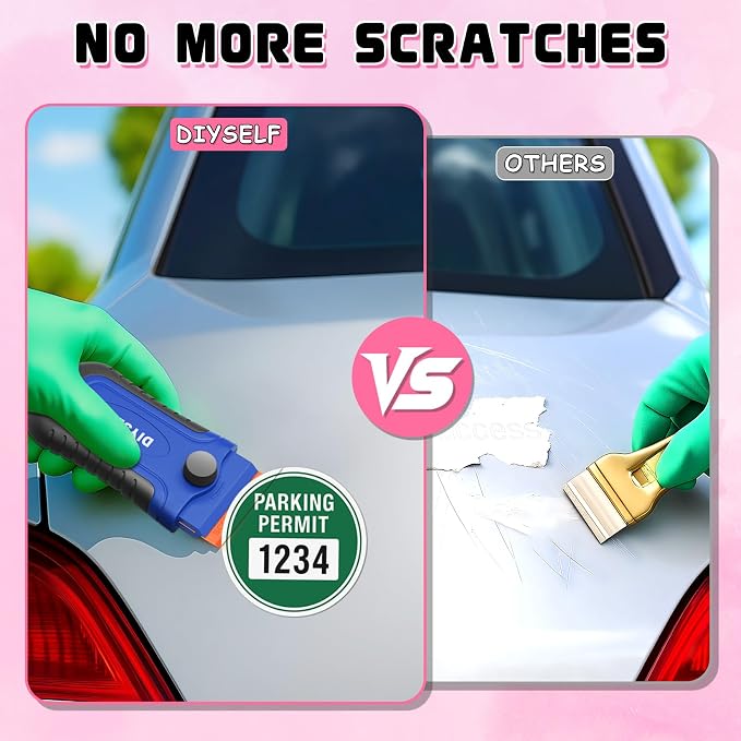 DIYSELF 2 Pcs Plastic Razor Blade Scraper - Image 3