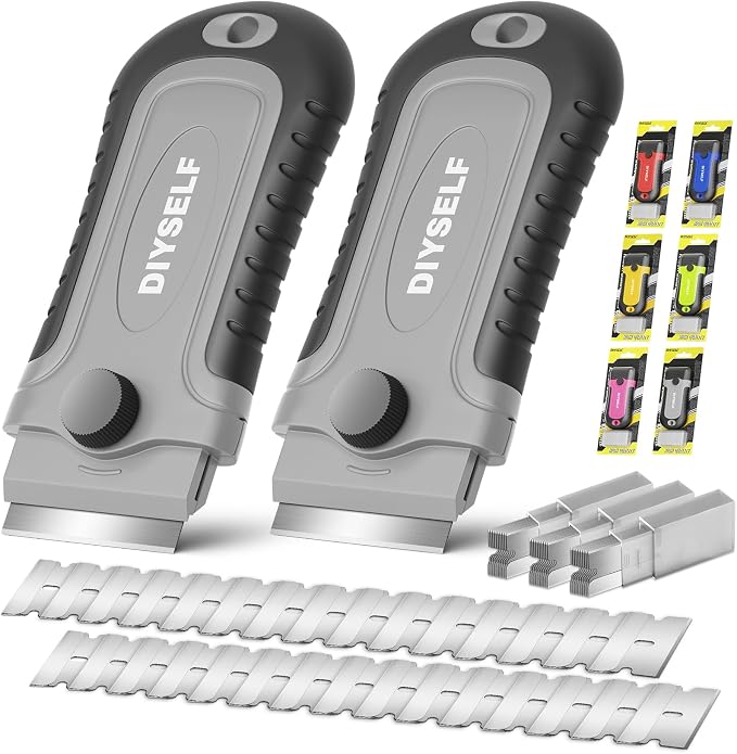 DIYSELF 2 Pack Razor Blade Scraper by DIYSELF