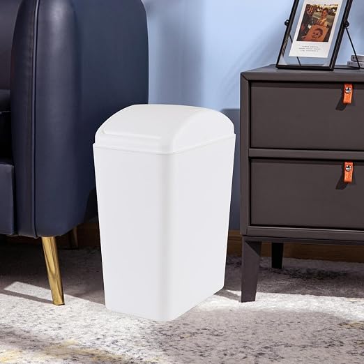 4.5 Gallon Plastic Swing Top Garbage Can, Swing Lid Trash Bins - Image 5