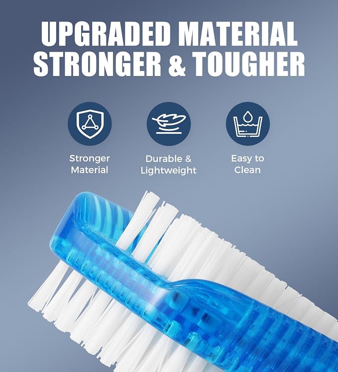 Nail Brush for Cleaning Fingernails, Larbois 2 Pack Two-Sided Extra-Wide - Image 5
