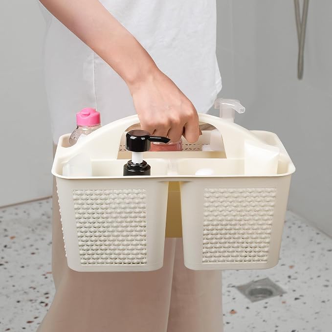 UUJOLY Plastic Portable Shower Caddy Basket Bucket, Cleaning Shower Basket - Image 4