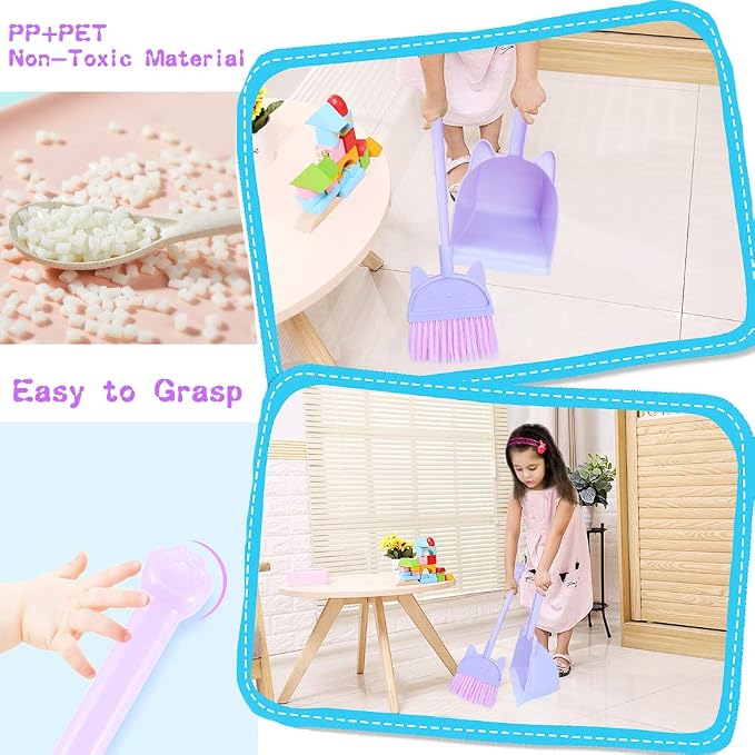 Kids Mini Broom Toy Cleaning Set Combo - Image 5