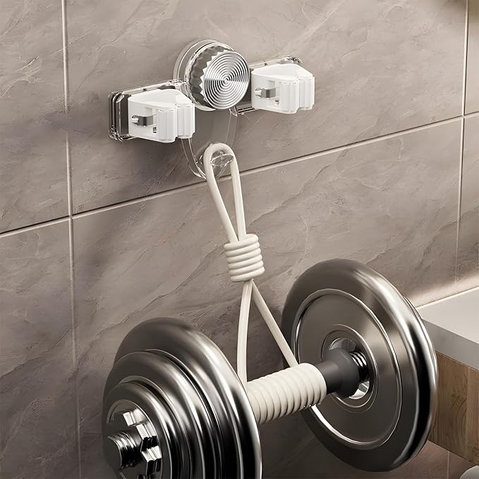 Broom Holder Mop Hanger Wall Mount, No Drill Suction Cup Mop and Broom Organizer - Image 4