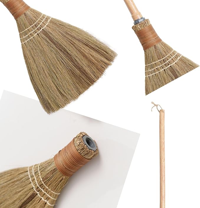 BMart Home Small Natural Whisk Sweeping Hand Handle Broom - Image 3