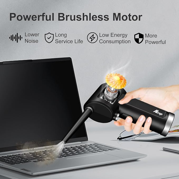 Electric Air Duster, Cordless Air Duster, Rechargeable Compressed Air Duster - Image 2