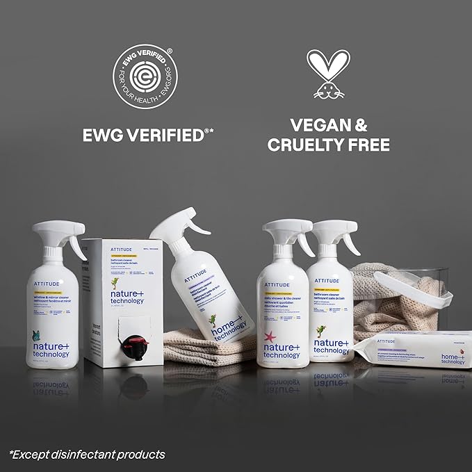 ATTITUDE Shower & Tile Cleaner Refill, EWG Verified, Plant-Based & Vegan - Image 6