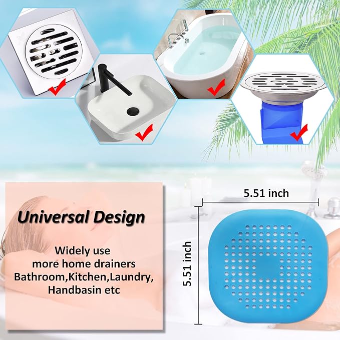 Hair Drain Catcher, Square Drain Cover - Image 5