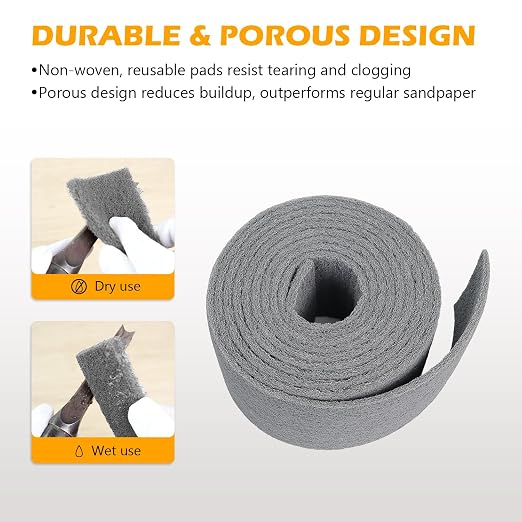 Gray Ultra Fine Scuff Pads, Scouring Pad, Paint Primer Prep Scratch - Image 4