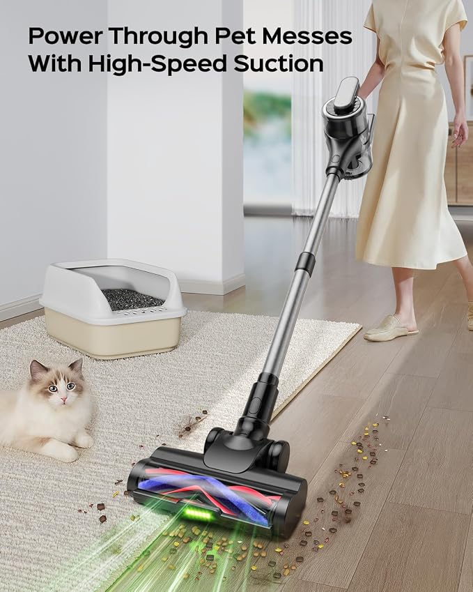Cordless Stick Vacuum Cleaner – 3-in-1 Brush Roll - Image 3