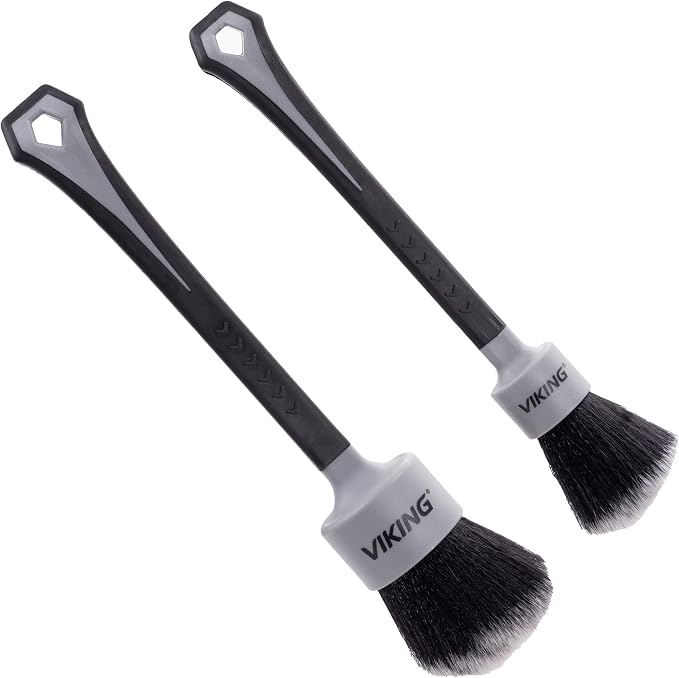 VIKING Car Detailing Brush Set for Car Cleaning Kit, Super-Soft Bristles for by VikingCarCare