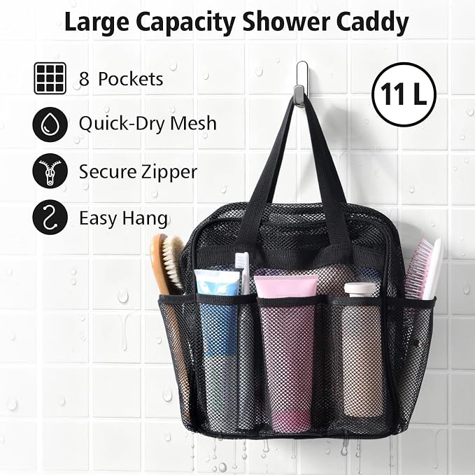 F-color Mesh Shower Caddy Portable - Image 3
