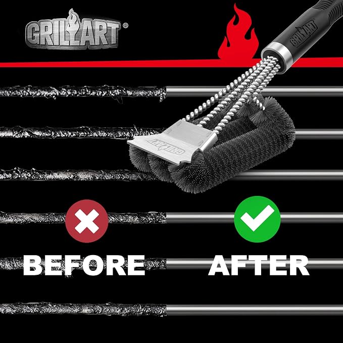 GRILLART Grill Brush and Scraper, Extra Strong BBQ Cleaner Accessories - Image 7