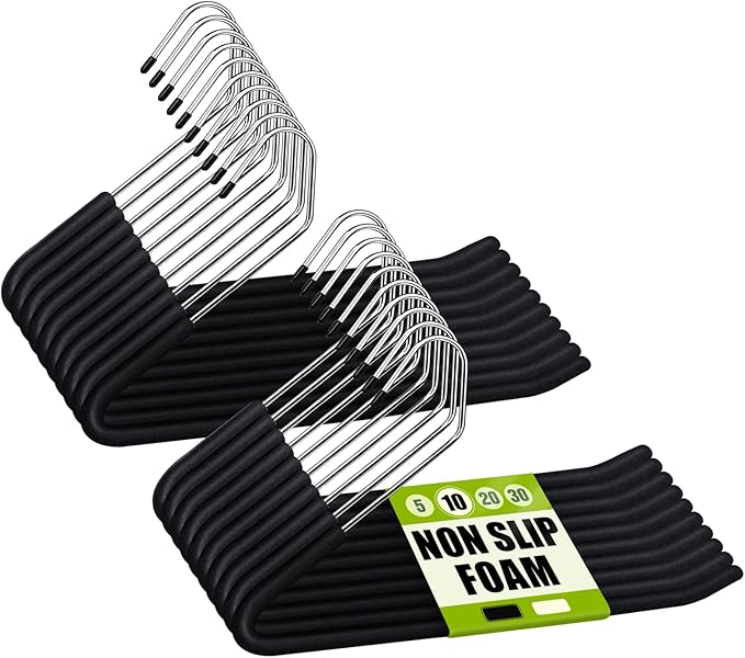 Spring Fever Open Ended Non Slip Sponge Padded Pants Hangers by SpringFever