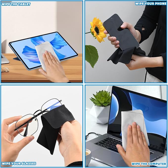 15 Pcs Glasses Cleaning Cloth Cleaner Wipes - Image 5