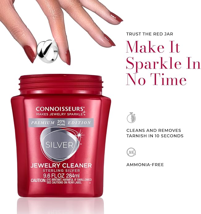 CONNOISSEURS Premium Edition Jewelry Cleaner, Value Size 9.6oz - Image 4