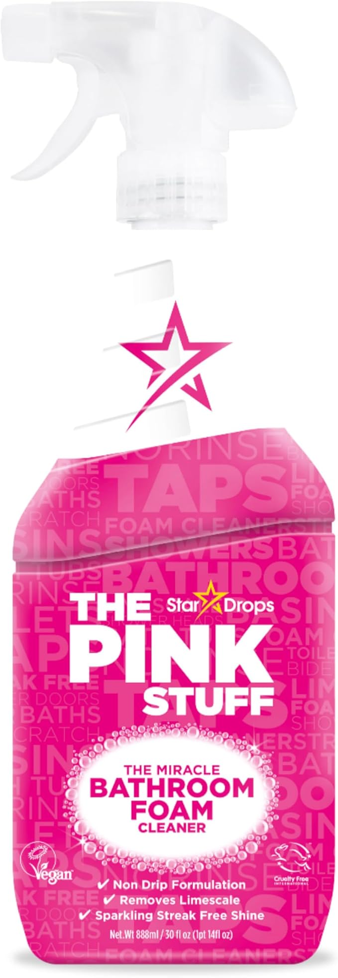Stardrops - The Pink Stuff Miracle Bathroom Foam Cleaner, 30 fl oz – Now 20% by ThePinkStuff