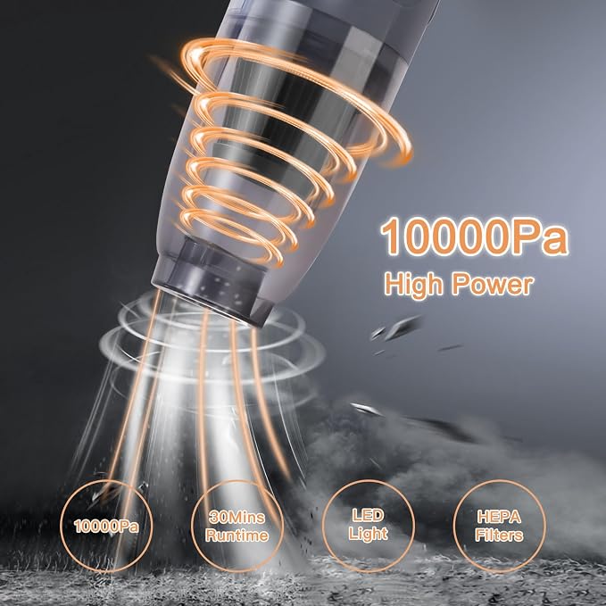 Handheld Vacuum Cordless Car Vacuum Portable, Cordless Handheld Vacuum Cleaner - Image 7
