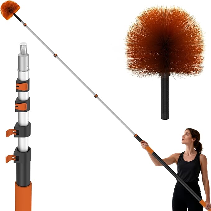 26 FT Cobweb Duster with Extension Pole, Cobweb Duster with 5-20FT Telescoping by Unknown